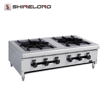 Professional National Restaurant Ovens Counter Top 2 Burner Gas Stove